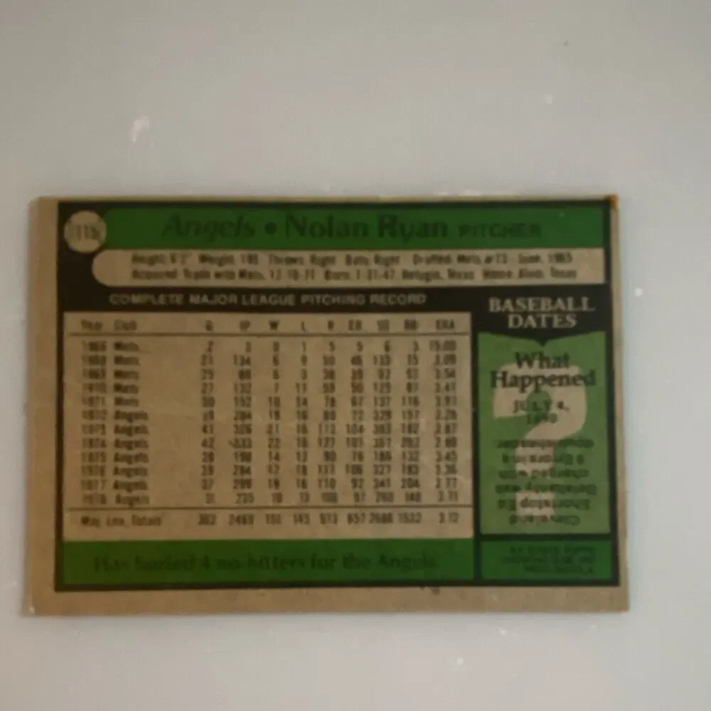1980 Topps - Base Set Baseball Nolan Ryan #115 California Angels